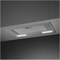 Smeg KSG52HE Cappa Da Incasso A Gruppo Aspirante Estetica Universale Classe Energetica D 3 Velocita' Illuminazione LED 54 Cm Silver