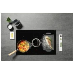 Elica NIKOLATESLA SWITCH BL/F/80 Piano Cottura Aspirante A Induzione Con Cappa Filtrante Integrata 4 Zone 83 Cm Comandi Touch Control 550 M3/h Vetro Nero PRF0146210A -Fornello Italia 50248143 3