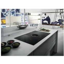 Elica NIKOLATESLA BL/F/830x515 Mix Piano Cottura Aspirante A Induzione Con Cappa Filtrante Integrata 4 Zone 83 Cm Comandi Touch Control 536 M3/h Vetro Nero PRF0120978A -Fornello Italia 50248151 3