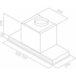 Elica PRF0097676A HIDDEN 2.0 IXGL/A/60 Cappa Da Incasso Classe Energetica A 3 Velocita' Aspirante Illuminazione LED 60 Cm Inox/Vetro Bianco -Fornello Italia 50248291 4