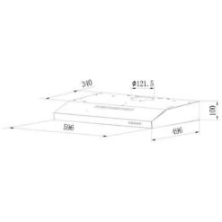 Cappuccio Visiera 60cm 348m3/h Grigio - Rhc6381gr - Rosieres 7 Cappuccio Visiera 60cm 348m3/h Grigio - Rhc6381gr - Rosieres -Fornello Italia 50601098 3