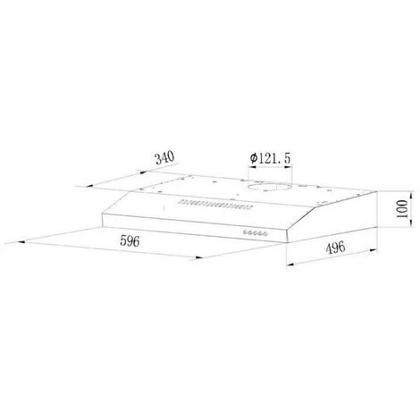Cappuccio Visiera 60cm 348m3/h Grigio - Rhc6381gr - Rosieres 5 Cappuccio Visiera 60cm 348m3/h Grigio - Rhc6381gr - Rosieres - immagine 3