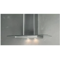 Silverline 3110.9 Cappa A Parete Aspirante Pulsante A Pressione Classe Energetica C 3 Velocità Portata 560 Mⁿ/h 90cm Inox E Vetro Temperato -Fornello Italia 50710062 3