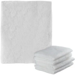 Relaxdays Filtri Per Cappa Cucina, Set 5 Ricambi Antigrassio Aspiranti, Accessorio Aspiracenere, Da Ritagliare, Bianco