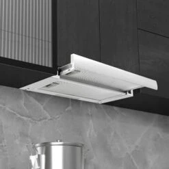 Cappa Da Cucina Incorporata Sottile 480 M³/h Alluminio Acciaio