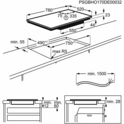 Electrolux EIL83443BW Serie 600 Bridge Piano Cottura A Induzione 4 Zone 80 Cm Comandi Slider Touch Bianco 9 Electrolux EIL83443BW Serie 600 Bridge Piano Cottura A Induzione 4 Zone 80 Cm Comandi Slider Touch Bianco -Fornello Italia 53831243 3
