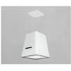 Silverline 4385.5.733.01 Neat Cappa A Isola Sospesa Aspirante Controllo Touch Classe Energetica A+ 4 Velocità Portata 697m3/h 47cm Bianco