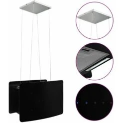 Nova Cappa Da Cucina Ad Isola Sospesa LCD Sensore In Vetro Temperato -Fornello Italia 56127134 2