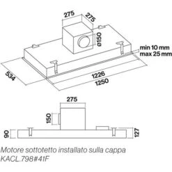 Falmec Cappa Cucina Design Skema Soffitto 120 Cm Acciaio Inox 6 Falmec Cappa Cucina Design Skema Soffitto 120 Cm Acciaio Inox -Fornello Italia 58181174 2