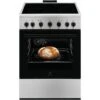 Electrolux LKR620002X Cucina Elettrica Con Piano In Vetroceramica 4 Zone Forno Elettrico Multifunzione Classe Energetica A 60x60 Cm Acciaio Inox -Fornello Italia 59676494 1