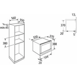 Schock By Glem Gas SMI253IX Forno A Microonde Capacità 25 Litri Potenza 900W Programmazione Elettronica Preimpostata 5 Funzioni Inox -Fornello Italia 59678078 3