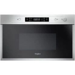 Whirlpool AMW 442/IX Forno A Microonde Da Incasso Combinato Capacita' 22 Litri Potenza 750 W Funzione DualCrisp Jet Start Jet DeFrost Display Digitale Acciaio Inox