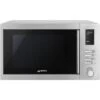 Smeg MOE25X Forno A Microonde Con Grill Estetica Universale Capacita' 25 Litri Classe Energetica 6 Programmi 51 Cm Acciaio Inox -Fornello Italia 59977330 1