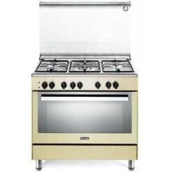 DeLonghi De Longhi PEMC 96 ED Linea Premium Cucina A Gas Libera Installazione Forno Elettrico 5 Fuochi Classe Energetica A Bruciatore Tripla Corona Vano Scaldavivande 9 Funzioni 90 Cm Crema -Fornello Italia 60618326 3