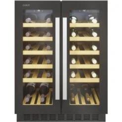 Candy CCVB 60D/1 Cantinetta Vino 38 Bottiglie Classe Energetica G Ripiani In Legno Illuminazione A Led Controllo Digitale 81 Cm Nero