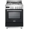 DeLonghi De Longhi Cucina Elettrica PRO66MA 4 Fuochi A Gas Forno Elettrico Ventilato Dimensione 60 X 60 Cm Colore Antracite -Fornello Italia 60620601 1