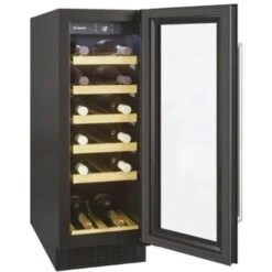 Candy CCVB 30/1 DiVino Cantinetta Vino 20 Bottiglie Classe Energetica F 6 Ripiani In Legno 81 Cm Nero -Fornello Italia 60620897 3
