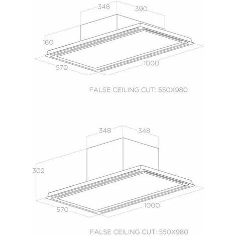 Elica PRF0173443A Cappa A Soffitto Classe Energetica A 3 Velocità + 2 Intensive Hilight -X H16 BL MAT/A/100 Aspirante Portata 720 Mⁿ/h Nero Effetto Soft Touch 5 Elica PRF0173443A Cappa A Soffitto Classe Energetica A 3 Velocità + 2 Intensive Hilight -X H16 BL MAT/A/100 Aspirante Portata 720 Mⁿ/h Nero Effetto Soft Touch - immagine 3