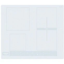 Hotpoint HB 8460B NE/W Piano Cottura Ad Induzione 4 Zone 9 Livelli Di Potenza + Booster Combi Duo Blocco Comandi Adattatore Di Potenza 59cm Bianco