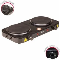 Ardes Fornello Elettrico Con 2 Piastre 2500W Nero -Fornello Italia 61353095 2