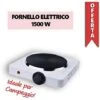 FORNELLO ELETTRICO 1500W Regolabile Piastra In Ghisa Viaggio Campeggio 150 Mm -Fornello Italia 62041845 1