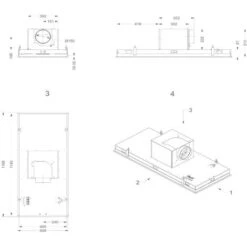 Unità Filtrante 120cm 693m3/h In Acciaio Inox - 6840 - Novy -Fornello Italia 62921168 4
