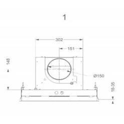 Cappa A Soffitto 90cm 815m3 / H Bianca - 6831 - Novy -Fornello Italia 62927017 3
