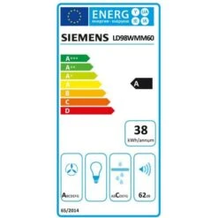 Cappa Da Lavoro 91cm 519m3/h Nera - Ld98wmm60 - Siemens -Fornello Italia 62937354 2