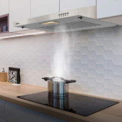 CIARRA 60cm Cappa Da Cucina Integrata: 220m³/h Estrazione, Filtro A Carbone E Grasso -Fornello Italia 64996412 5