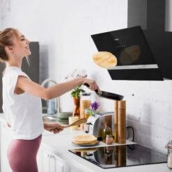 CIARRA Cappa Ad Angolo 60cm Touch Control 650 M³/h - Livello Rumore 55dB(A) - Sistema Di Ricircolo/Ventilazione Esterna -Fornello Italia 64996413 4