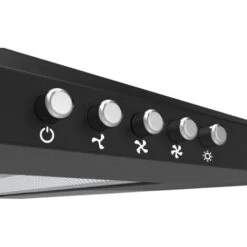 CIARRA 90cm Cappa A Parete Piramide 201BK90 - 350m³/h 3 Velocità Regolabili Silenziosa Con Filtri Rimovibili E Lavabili Nero -Fornello Italia 64996423 5