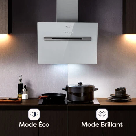 CIARRA Cappa Aspirante Controllo WiFi APP CD6736GS - Bianco, 3 Velocità, 750 M³/h, Controllo APP, 60 Cm, Filtro In Alluminio, Facile Da Pulire 7 CIARRA Cappa Aspirante Controllo WiFi APP CD6736GS - Bianco, 3 Velocità, 750 M³/h, Controllo APP, 60 Cm, Filtro In Alluminio, Facile Da Pulire - immagine 5