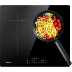 CIARRA - Piano Cottura A Induzione Incasso 3 Zone Con Boost - 6200 W Totali - Controllo Touch - Funzione Di Sicurezza - Colore Nero