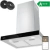 CIARRA Cappa Aspirante Touch Control 60cm CBCS6102 - Nero Con Capacità Di Aspirazione Di 650 M³/h