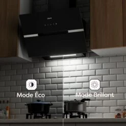 CIARRA Cappa Ad Angolo 60cm Touch Control 650 M³/h - Livello Di Rumore 55dB(A) - Sistema Di Ricircolo/ventilazione Esterna -Fornello Italia 64996471 3