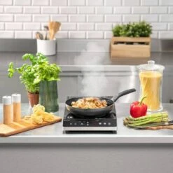 Piastra A Induzione Portatile Fornello Piano Cottura Induzione 60-240 °C 2x22 Cm 8 Piastra A Induzione Portatile Fornello Piano Cottura Induzione 60-240 °C 2x22 Cm -Fornello Italia 65342013 3