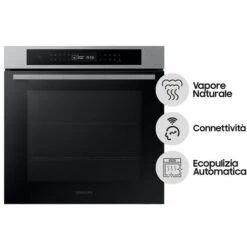 Samsung NV7B4040VBS Forno Elettrico Multifunzione Da Incasso A Vapore Capacità 76 Litri Classe Energetica A 20 Programmi Wi-Fi Vocale Assistente 59,5 Cm Nero/Acciaio Inossidabile -Fornello Italia 67500779 3