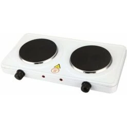 Fornello Elettrico Con 2 Piastre 2000W - 43x22xh7,5 Cm