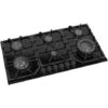 PremierTech PC906G Piano Cottura A Gas A 6 Fuochi Da 90cm Doppio Wok In Vetro Nero -Fornello Italia 70294368 1