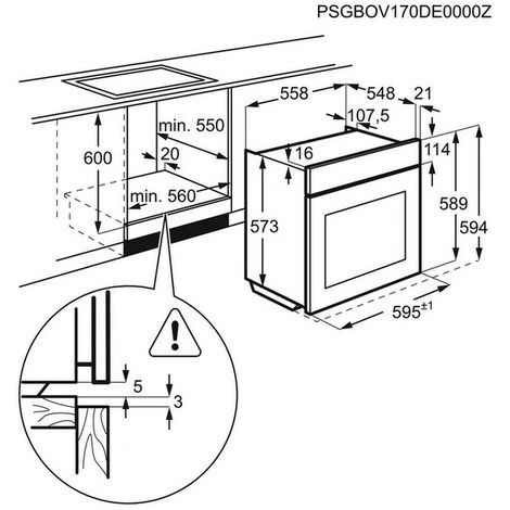 Forno Multifunzione Integrato 72l 60cm Con + Pirolisi - Eof7p00rx - Electrolux 6 Forno Multifunzione Integrato 72l 60cm Con + Pirolisi - Eof7p00rx - Electrolux - immagine 4