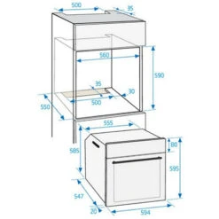 Forno Multifunzione Da Incasso 80l 60cm Inox/pirolisi Nero - Bvm35400xps - Beko -Fornello Italia 70416611 4