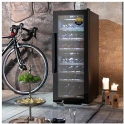 CASO PF017894 Cantinetta Refrigerata Per Vini 38 Bottiglie Classe Energetica G 7 Ripiani In Legno Wi-Fi 106,5 Cm Nero -Fornello Italia 71487299 3