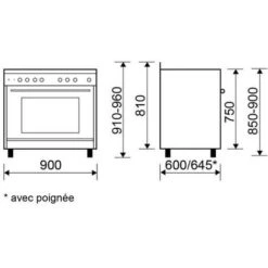 Piano Cottura Misto 104l 5 Fuochi In Acciaio Inox - Ge960cbix2 - Glem -Fornello Italia 71584657 3