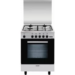 Glem A664VI Libera Installazione Piano Cottura A Gas, Acciaio Inossidabile