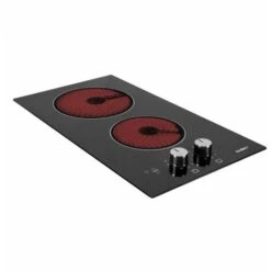 Samet Piano Cottura Antek Vetroceramica Elettrico Nero 2 Zone