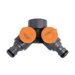 Presa A Doppio Rubinetto 3/4 F + Due Innesti Maschi Papillon -Fornello Italia 763462 2