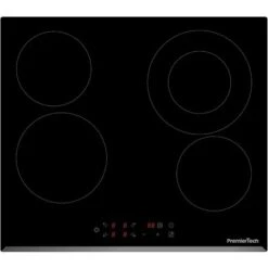 PT-PC4C PremierTech Piano Cottura 4 Fuochi Vetroceramica 60cm Elettrico Da Incasso Display Led Touch Control Vetro Front Smussato -Fornello Italia 77553662 5