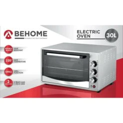 Forno Fornetto Elettrico Ventilato 30 Litri Smaltato 320 Gradi Doppio Vetro Luce Grigio -Fornello Italia 78382692 4