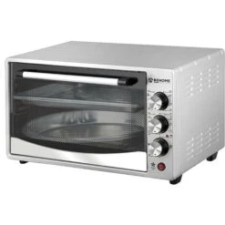 Forno Fornetto Elettrico Ventilato 30 Litri Smaltato 320 Gradi Doppio Vetro Luce Grigio -Fornello Italia 78382692 5