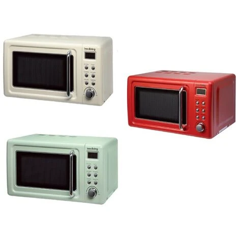 Forno Microonde Vintage 20 Litri Funzione Scongelamento E Grill, Innoliving INN-861B Beige 4 Forno Microonde Vintage 20 Litri Funzione Scongelamento E Grill, Innoliving INN-861B Beige - immagine 2